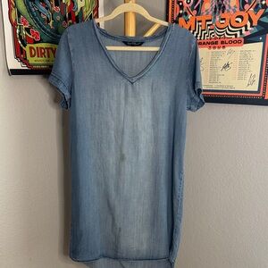 Universal Thread Light Blue V-Neck Mini Dress